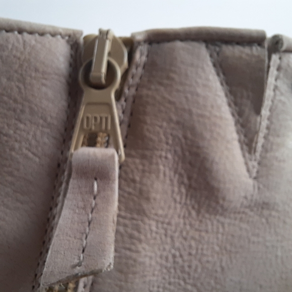 MIZ MOOZ Clermont Peep Toe Leather Heeled Booties Laser Cut Sandals Heels 7.5 - Picture 5 of 14